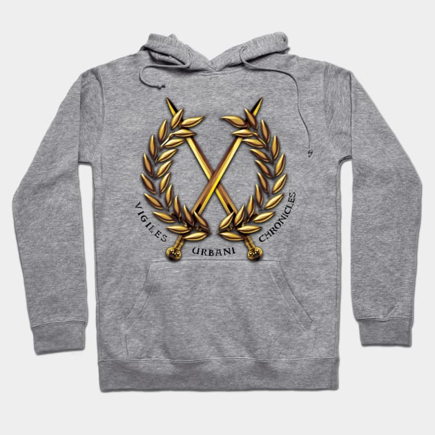 Gold Vigiles Urbani Logo Hoodie by Viktor